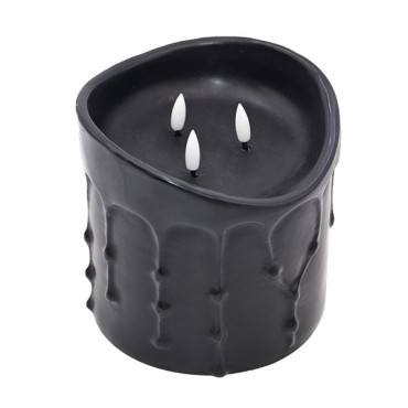 3 wicks Halloween LED Pillar Candle, L-Y145145FLBB-H