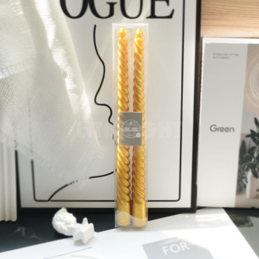 FLUTED CANDLE, G75CL-0625D